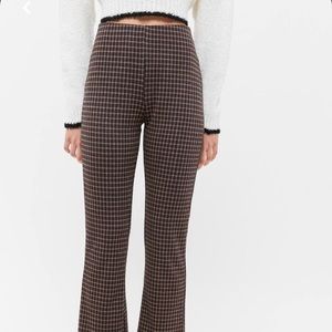 UO Kick Flare Cara Pant in plaid